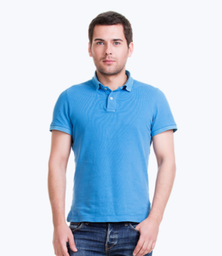 Men’s blue cotton t-shirt